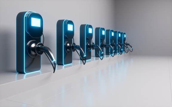 新能源汽车充电桩3D渲染