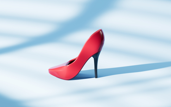 女性高跟鞋模型3D渲染