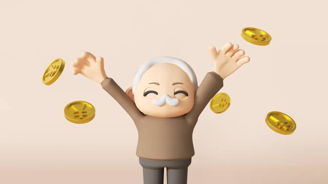 三维老人养老金模型