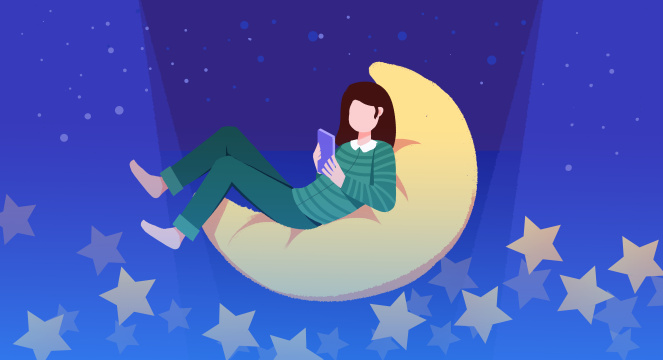 睡不着失眠玩手机