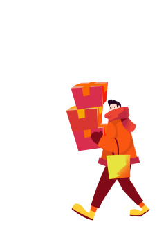 卡通手绘新年屏海报插画中国风背景