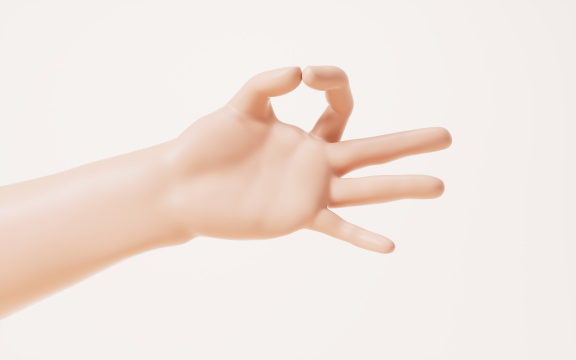 手势动作3D渲染