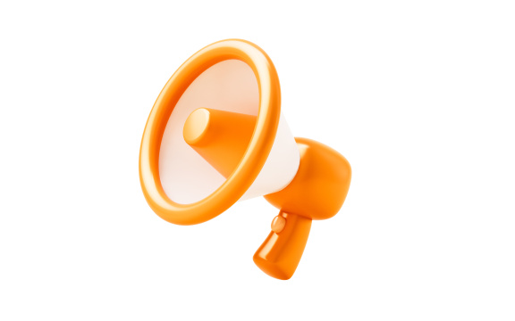 卡通风格小喇叭3D渲染