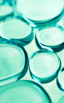 透明水珠球体背景3D渲染