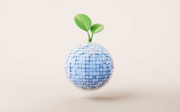 数字地球与萌芽3D渲染