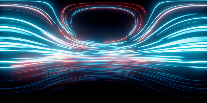 绚丽流光光效360度无缝全景3D渲染