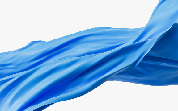 流动的布料3D渲染