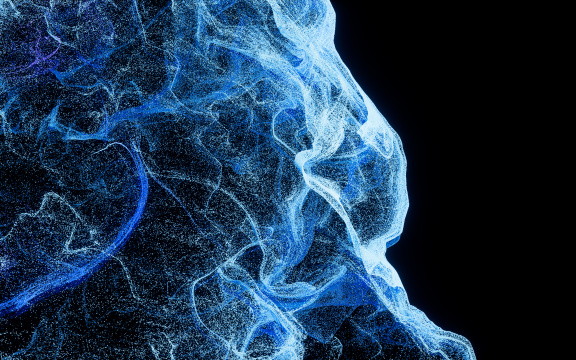 舞动的粒子3D渲染