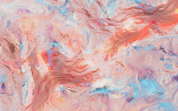 抽象渐变色彩背景3D渲染