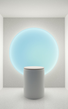 创意室内展示台3D渲染