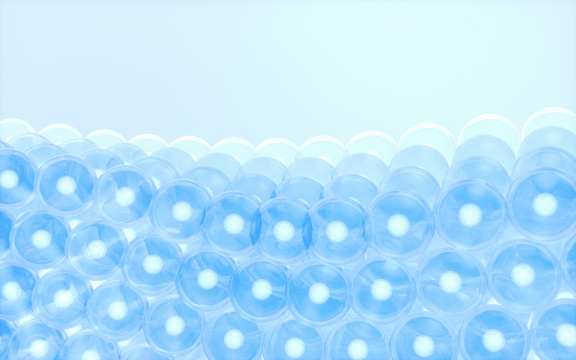 圆形的细胞组织3D渲染