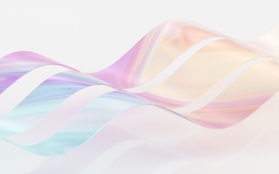 流动渐变的布料 3D渲染