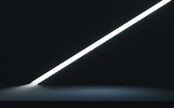 黑暗的空间与裂缝里的光线 3D渲染