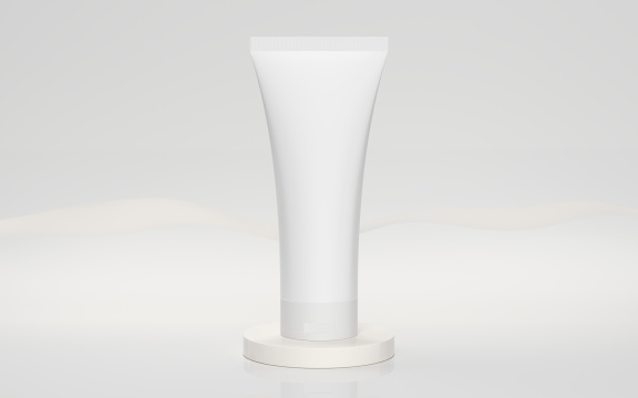 空白的护肤品包装 3D渲染