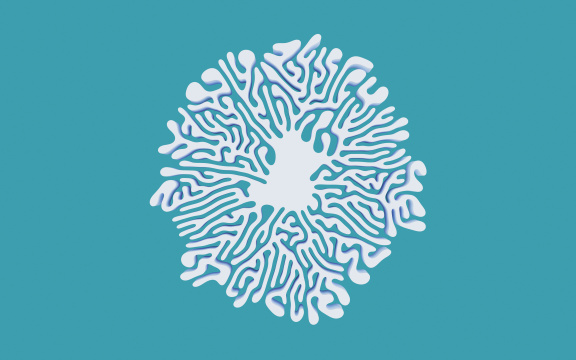 科技线条数字加密锁 3D渲染