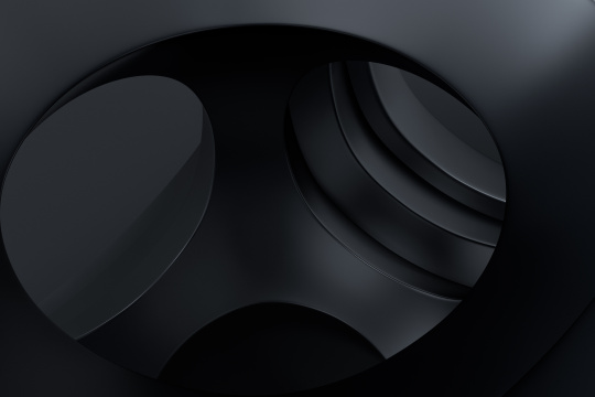 三维渲染，工业设计产品概念，黑色金属球