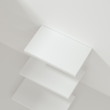 空房间内的简约架子 三维渲染