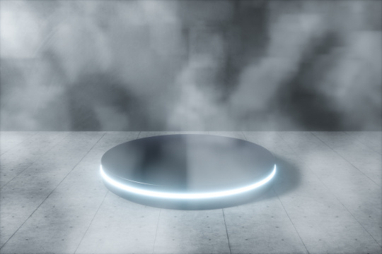 暗黑的室内场景与迷雾特效 三维渲染