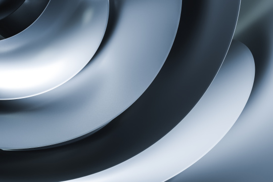 三维渲染，金属感流动背景