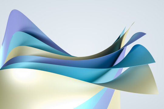 三维渲染，彩色曲面背景