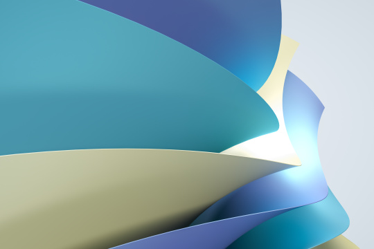 三维渲染，彩色曲面背景