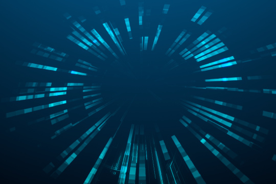 蓝色线条感科技背景