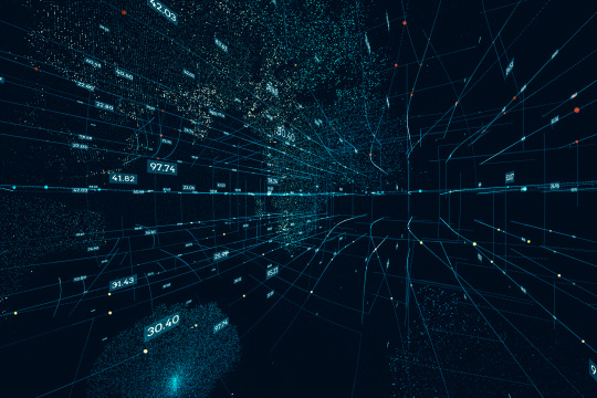 蓝色科技大数据流动背景