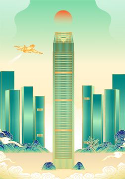 重庆城市建筑插画