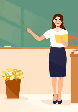 教师节老师插画