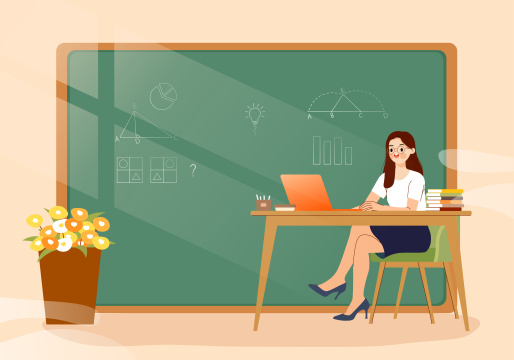 教师节老师插画