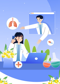 生命健康医生医疗矢量插画