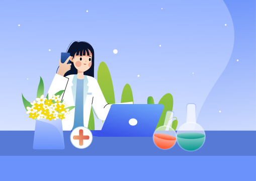 生命健康医生医疗矢量插画