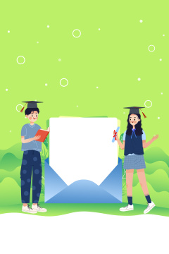 学生学习教育卡通插画