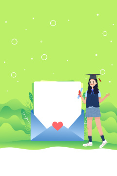 学生学习教育卡通插画