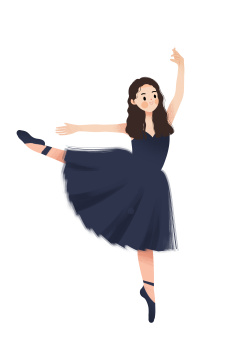 跳舞的芭蕾舞可爱女孩