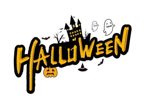 手写大气万圣节Halloween艺术字