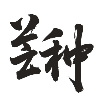 手书手写汉字书法字体芒种