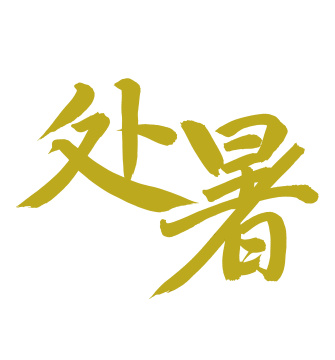 手书手写汉字书法字体节气处暑