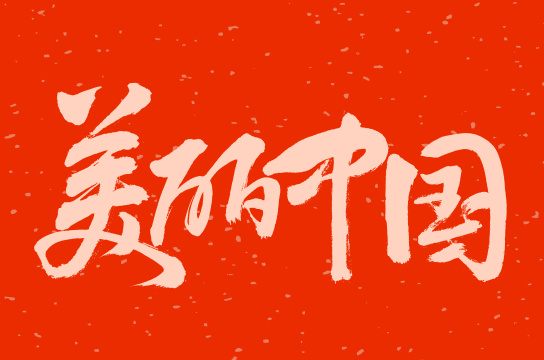 手书手写汉字书法字体美丽中国