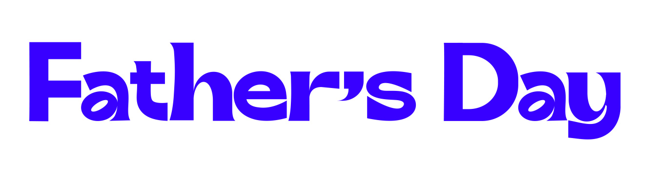 英文单词字体设计father’s day