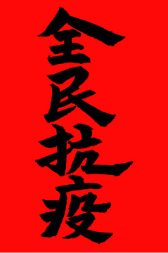 全民抗疫手书手写汉字书法字体字形