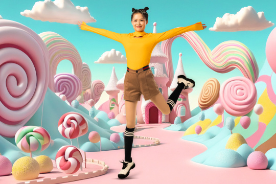 快乐的青年女人