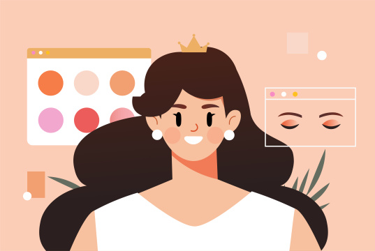 电商化妆品人物