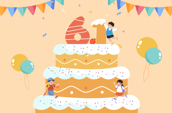 庆祝儿童节插画