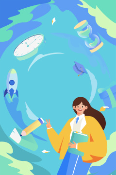 教育运营活动插画