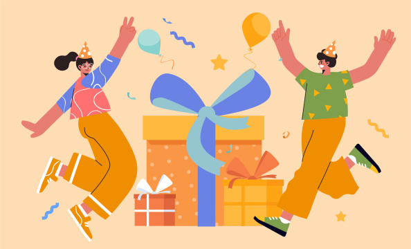 矢量生日聚会派对插画