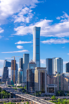 北京国贸CBD中央商务区城市风光