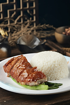 港式茶餐腊味烧鹅盖浇饭