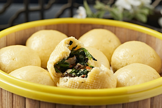 香蒸杂粮菜团