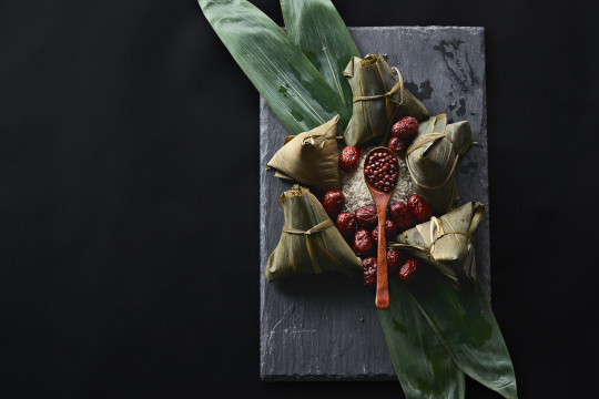 端午节的粽子和原材料